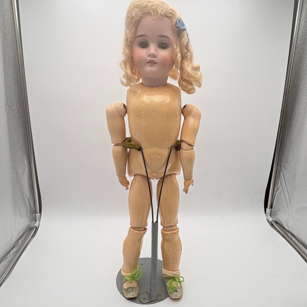 Antique 24" German Bisque Doll Gerbruder Kuhnlenz STYLE Composition Body